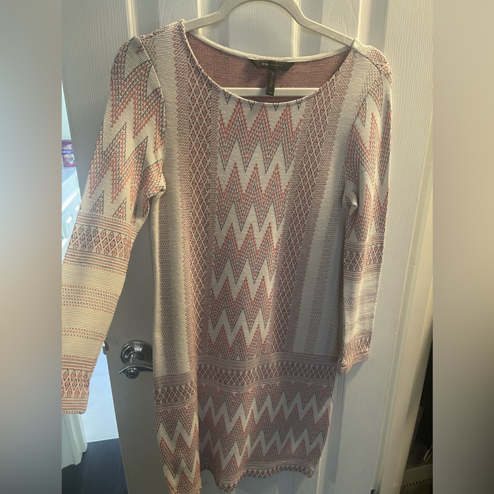 BCBG printed 3/4 sleeve dress - size. XXS